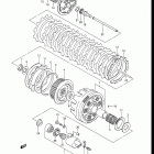 GV1400GD, GT, GC, 1986-1988 Сцепление