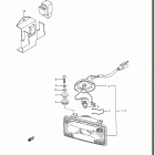 GV1400GD, GT, GC, 1986-1988 Cornering lamp (gv1400gcg / gch)