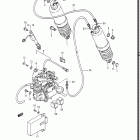 GV1400GD, GT, GC, 1986-1988 Rear shock absorber (gv1400gdg / gcg / model h / j)
