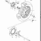 GV1400GD, GT, GC, 1986-1988 Rear wheel (gv1400gdg f.no.103765~ / gcg / model h / j)