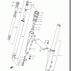 GV1400GD, GT, GC, 1986-1988 Front fork (gv1400gdg / gtg)