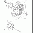 GV1400GD, GT, GC, 1986-1988 Front wheel (gv1400gdg / gtg ~f.no.103764)