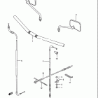 LS650,F,P 1986-1988 Handlebar - control cable (ls650fg / fj / fk / fl)