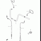 GV700GLF, GLF2, 1985 Handlebar - control cable