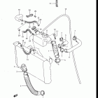 GV700GLF, GLF2, 1985 Radiator hose - reserve tank