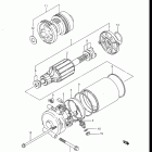 GV700GLF, GLF2, 1985 ПУСКОВОЙ ЭЛЕКТРОДВИГАТЕЛЬ