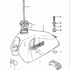 DR125 1984 ТОПЛИВНЫЙ БАК