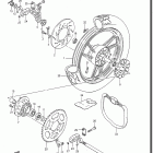 GS550ES3,ESE,EF,ESF,ESG,83-86 Заднее колесо