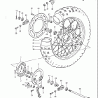RM125 1984-1985 Rear wheel (model f)