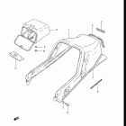 GS550ES3,ESE,EF,ESF,ESG,83-86 Seat tail cover (gs550esg / eg)