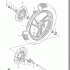 GS550ES3,ESE,EF,ESF,ESG,83-86 Переднее колесо