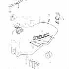 RM125 1983 ТОПЛИВНЫЙ БАК