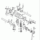 GN400 T,XT,XX,TX 1980-1981 Механизм  переключения передач