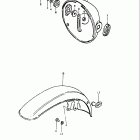 GN400 T,XT,XX,TX 1980-1981 Headlamp housing - front fender