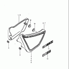 GN400 T,XT,XX,TX 1980-1981 Frame cover (gn400t