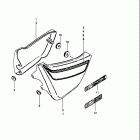 GN400 T,XT,XX,TX 1980-1981 Frame cover (gn400tx