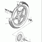 GN400 T,XT,XX,TX 1980-1981 Front wheel (gn400t