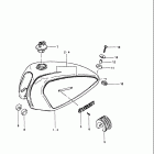 GN400 T,XT,XX,TX 1980-1981 Fuel tank (gn400t
