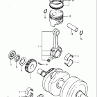 GS450 ET,ST,EX,SX,EZ 1980-1982 КОЛЕНЧАТЫЙ ВАЛ