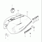 GS450 ET,ST,EX,SX,EZ 1980-1982 Fuel tank (model z)