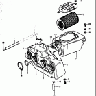 GS750L 1980-1981 Воздухозаборник