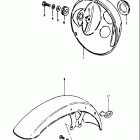 GS750L 1980-1981 Headlamp housing - front fender