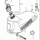 RM250 1981 ТОПЛИВНЫЙ БАК