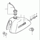 DS250 1980 ТОПЛИВНЫЙ БАК