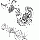 GN400 T,XT,XX,TX 1980-1981 Rear wheel (gn400xt