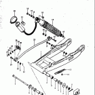 RM125 1979-1980 Rear swinging arm (rm125n)