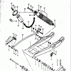 RM125 1979-1980 Rear swinging arm (rm125t)