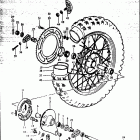 RM125 1979-1980 Заднее колесо