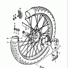 RM125 1979-1980 Переднее колесо