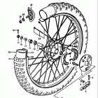 RM250 1980 Переднее колесо
