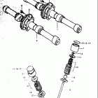 GS1000 C,EC,N,EN 1978-1979 Распределительный вал-клапана