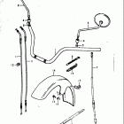 GS1000 C,EC,N,EN 1978-1979 Handlebar - front fender