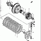 GS1000 C,EC,N,EN 1978-1979 Сцепление