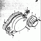 GS750 B,C,EC,N,EN 1977-1979 Crankcase rh cover