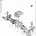 GS750 B,C,EC,N,EN 1977-1979 Rear caripers