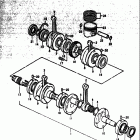 GS750 B,C,EC,N,EN 1977-1979 КОЛЕНЧАТЫЙ ВАЛ
