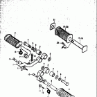 GS750 B,C,EC,N,EN 1977-1979 Footrest (gs750n