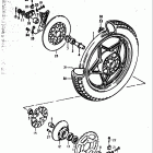 GS750 B,C,EC,N,EN 1977-1979 Rear wheel (gs750ec