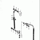 GS750 B,C,EC,N,EN 1977-1979 Front brake hose (gs750b