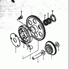 GS750 B,C,EC,N,EN 1977-1979 Муфта стартера