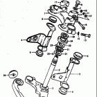 GS750 B,C,EC,N,EN 1977-1979 Steering stem (gs750b)