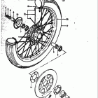 GS750 B,C,EC,N,EN 1977-1979 Front wheel (gs750