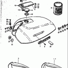 GS750 B,C,EC,N,EN 1977-1979 Fuel tank (gs750c
