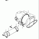 RM50 1978-1980 Air cleaner (rm50n