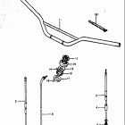 RM50 1978-1980 Handlebar - control cable