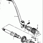 GS750 B,C,EC,N,EN 1977-1979 Кик стартер